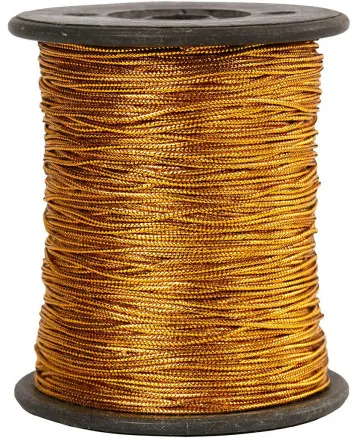 Tråd, guld, tjocklek 0,5 mm, 100 m/ 1 rulle.