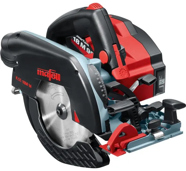 Mafell Batteridriven cirkelsåg K 55 18M bl i T-MAX-låda