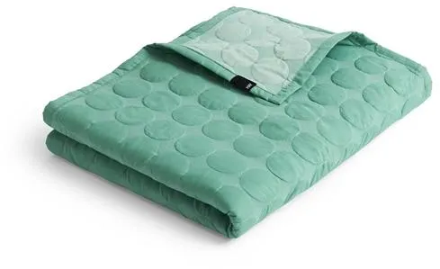HAY Mega Dot Organic Överkast 195x245 Havsgrön