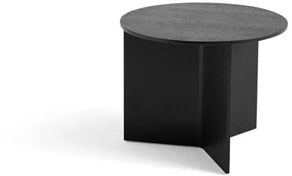 HAY Slit Wood Soffbord Rundt Ø45 Svart