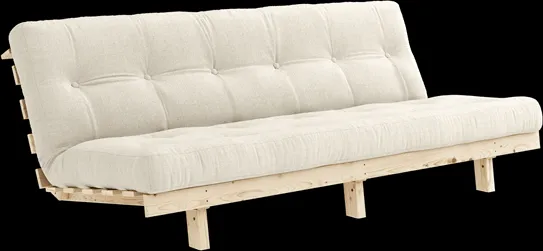 Karup Design Lean bäddsoffa med Alpha-madrass 130x200 Linne/Raw