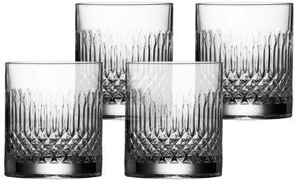 Luigi Bormioli Diamante vatten/whiskeyglas - 4 st