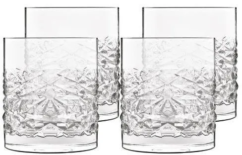 Luigi Bormioli Mixology textures Vattenglas/whiskyglas 10 cm 38 cl 4 st. Klar